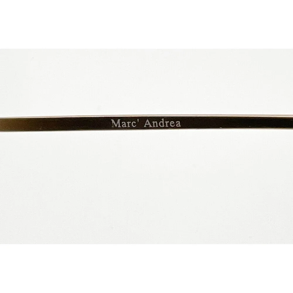 Marc' Andrea Eyeglasses Unisex Gold Oval Full Rim MA-82 44-21-145